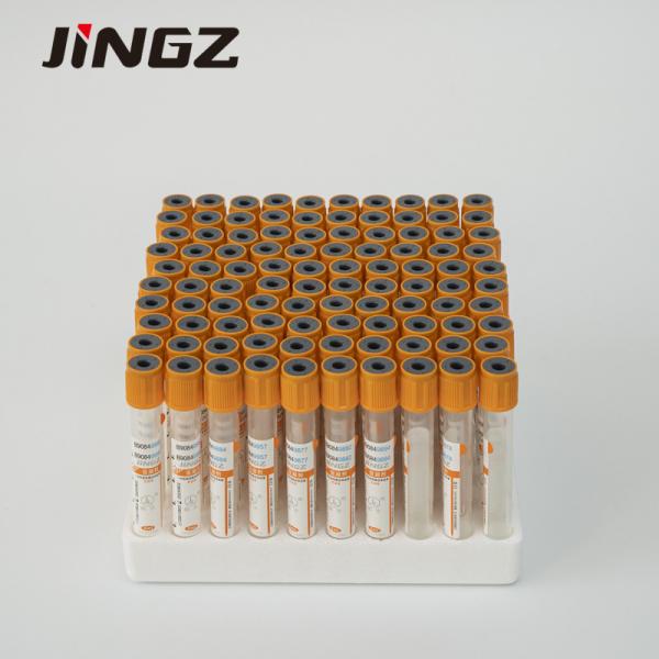 Quality Biochemistry Test Blood Sample Collection Tube Orange Top Vacutainer Tube for sale