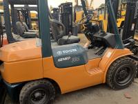 China Original Color Second Hand Forklifts , Used Toyota 3 Ton Forklift 5m Mast factory