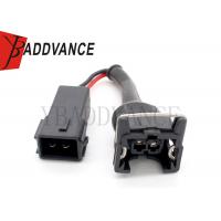 China Wire Harness Fuel Injector Adapter Male Female EV1 OBD2 To OBD1 Black Color factory