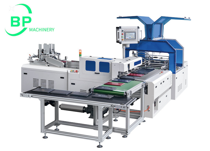China Automatic Opp Folded Film Bagging And Packing Machine For Notebook Magazine Envelope for sale