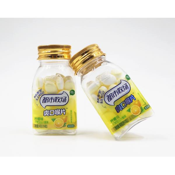 Quality Fresh Breath Vitamin C Sugar Free Mint Candy Cooling Lemon Flavor Pepper Mint for sale