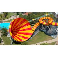 China Big Trumpet Water Theme Park Equipment Adult Commercial Fiberglass Water Slides factory