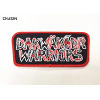 China 2.5 Tall Brand Name Iron On Embroidery Patches For Hats Fashionable factory