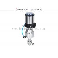 Quality Stainless Steel Pneumatic Actuator Valve For Aseptic Regulating With Controller / Positioner for sale