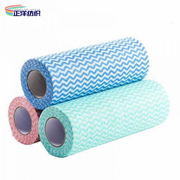 Quality Wood Pulp Non Woven Kitchen Towel Roll 50 Pcs Fabric 60gsm Disposable Cleaning Rags for sale
