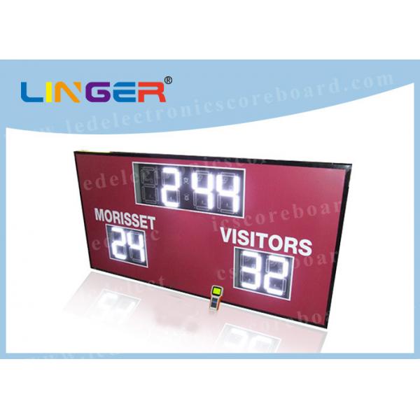 Quality 12inch 300mm Digits In White Color Led Electronic Scoreboard For American for sale