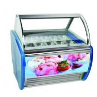 Quality Commercial Double Row 10 Pans Ice Cream Display Freezer for sale