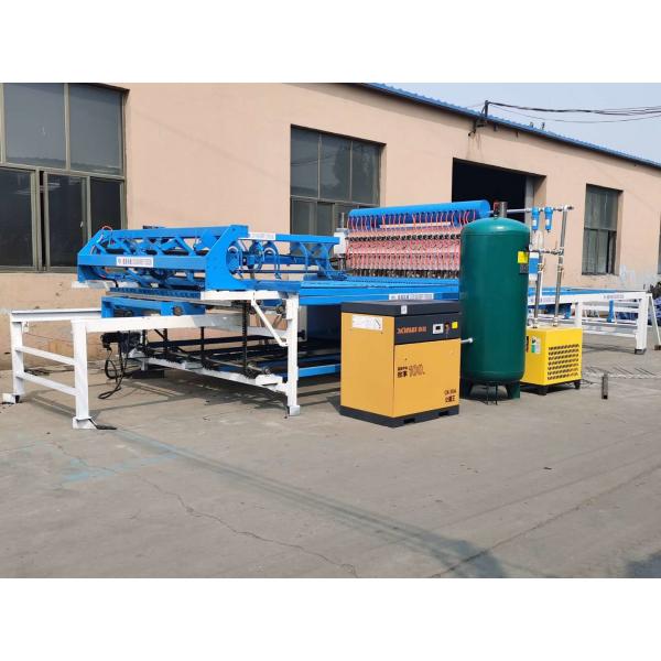 Quality Blue White Air Cylinder 10KW Wire Mesh Fencing Machine for sale
