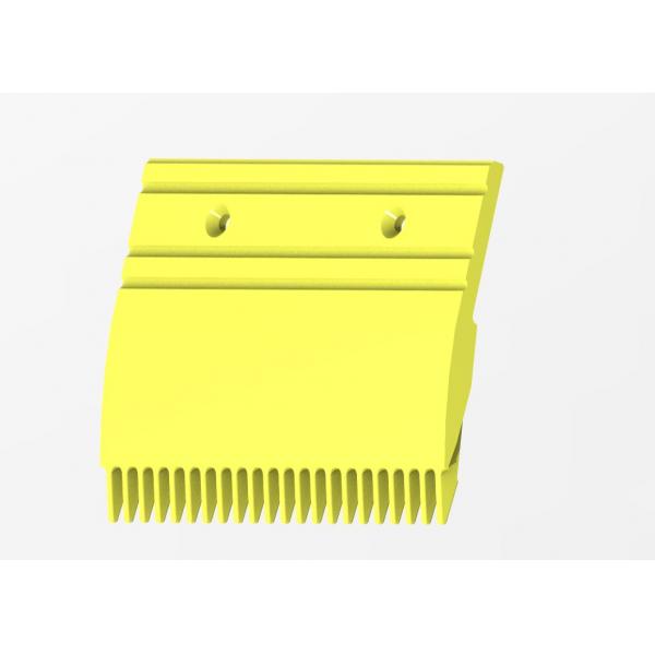 Quality Pitch 9.068 Escalator Floor Plate Yellow Powder Coated Comb Plate In Escalator for sale