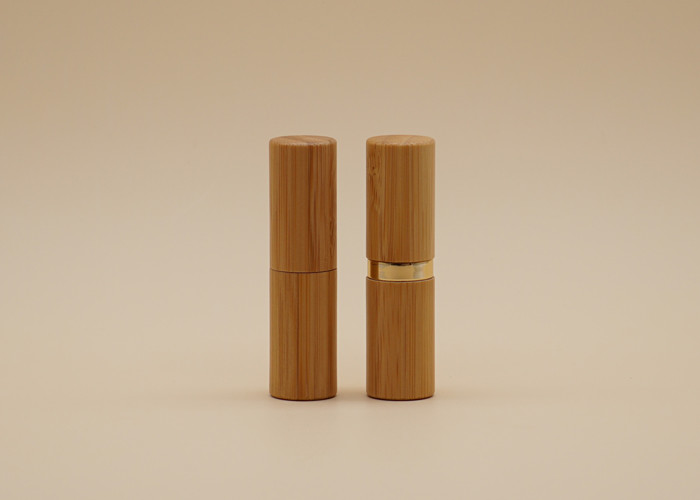 China Natural Bamboo Lip Balm Tubes , Bamboo Lipstick Tubes For Personal Care factory