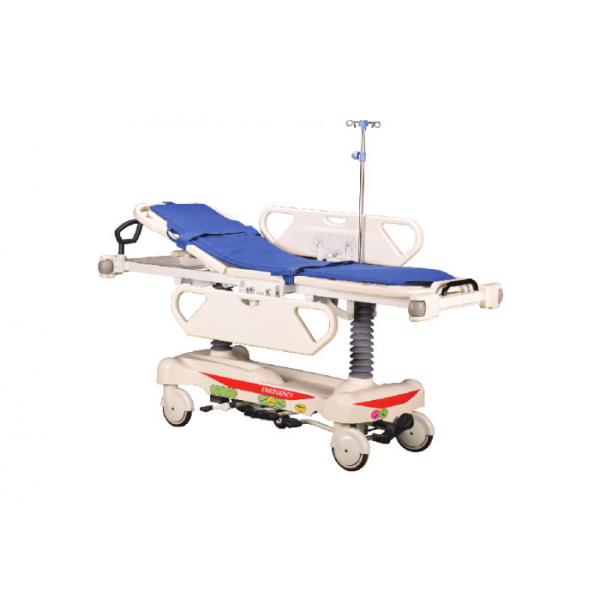 Quality Height Adjustable Stretcher Trolley Equipped With Safety Belts And Rubber Wheels for sale