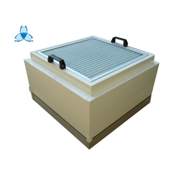 Quality 0.3 μM 220V Fan Filter Units FFU With HEPA Filter And Pre Filter Size 615x615mm , Powder Coated Steel Material for sale
