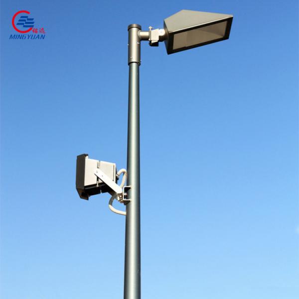 Quality 4m 5m CCTV Steel Pole 6m 10m Galvanized Q235B Conical Round Tapered Telescopic CCTV Mast for sale