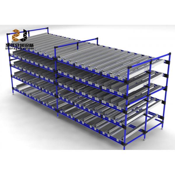 Quality 4 Tier Warehouse Metal Storage Racks Adjustable Multi Level High Efficiency for sale