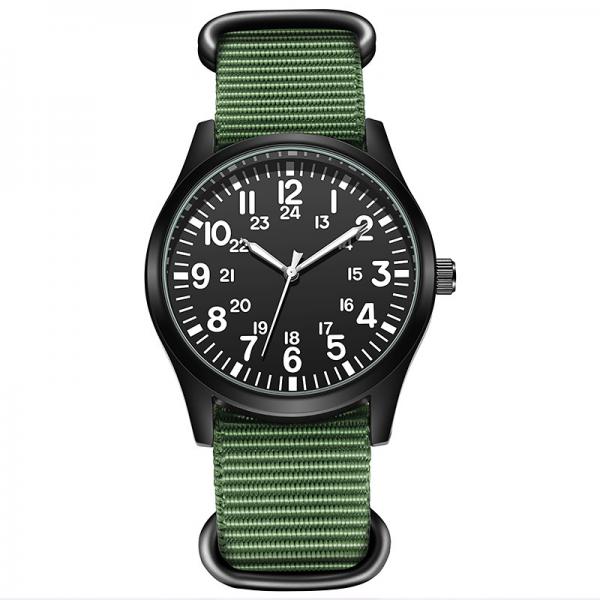 Quality SR626SW Battey Classic Quartz Watches , PC21 Movt Nylon Wrist Watch for sale