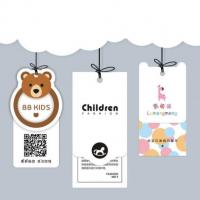 China Children'S Clothing Printed Hang Tags Flexo printing Environmental Friendly factory