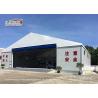 China White Color Permanent Relocatable Aircraft Hangar 25 X 50 Side Hard Wall factory