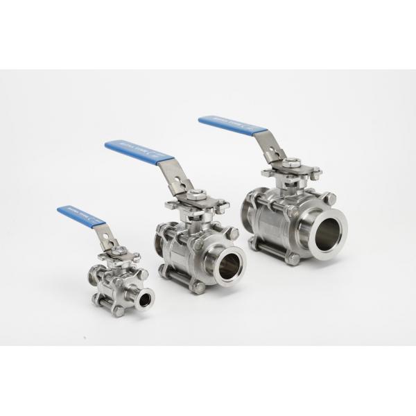Quality SS316L Sanitary ISO Vacuum Fittings  , Stainless Steel 3PC Ball Valve for sale
