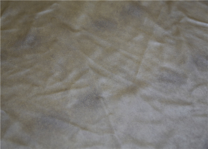 China Brown Twotone PVC Synthetic Leather Durable 300 Gsm Normal Peeling Strength factory