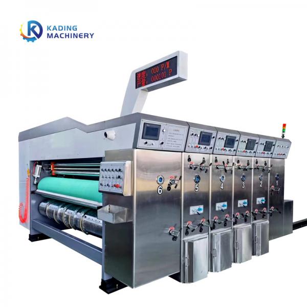 Quality Fully Automatic Carton Box Die Cutting Machine With 5 Colors Printer And Slotter for sale