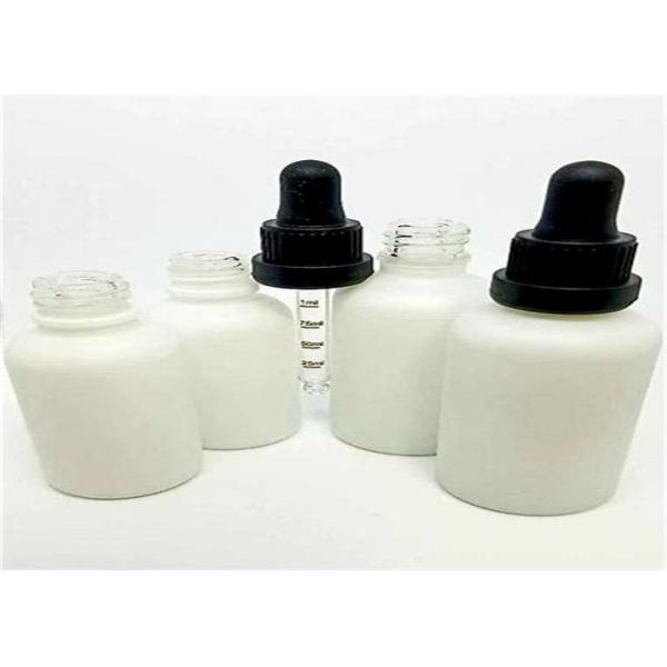 Quality White Child Resistant 60ml Glass Dropper Bottles Non - Toxic Tasteless For Liquids for sale