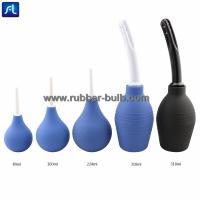 Quality Black Silicone Enema Bulb Kit 7.6oz Clean Anal Douche for Men Women with 19.7in for sale
