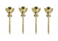 China Gold Metal Screw In Coffin American Style , Coffins And Caskets Accessories factory