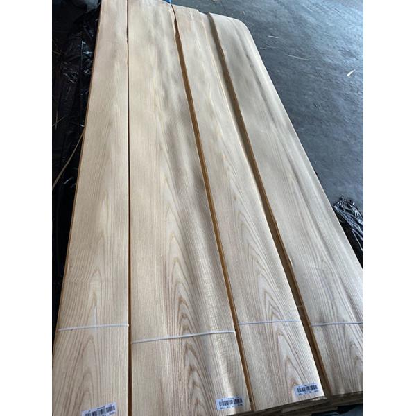 Quality Width 12cm White Ash Wood Veneer Plain Sliced Panel C Grade OEM for sale