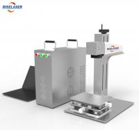 China Protable Desktop Fiber Laser Marking Machine Deep Engraving 30W For Metal factory