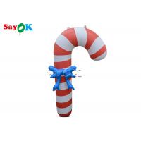 China 35 Inch Outdoor Inflatable Holiday Decorations Christmas Candy Cane factory