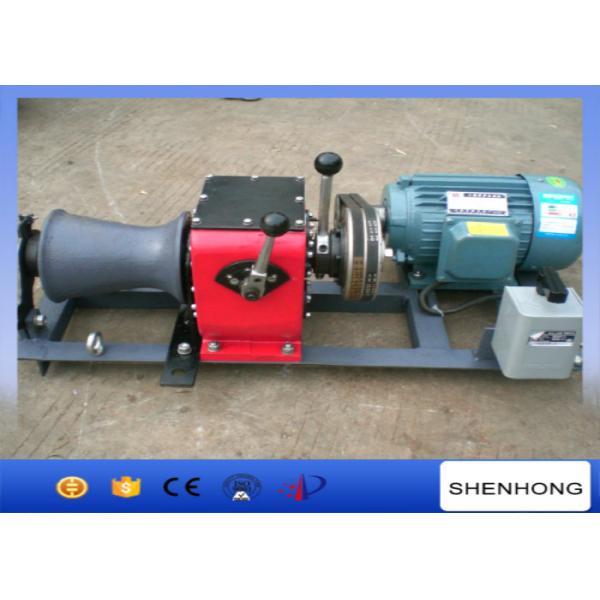 Quality Fast Speed Belt Driven Electric Cable Winch Puller 2.2KW Rated Load For Tower for sale