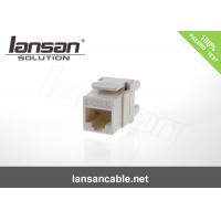 Quality 110 IDC 180 Degree Tooless Type Ethernet Cat6 UTP Keystone Jack for sale