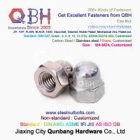 China DIN 1587 Hexagon Domed Zinc Nickel M4 To M24 Carbon Steel Nuts for sale
