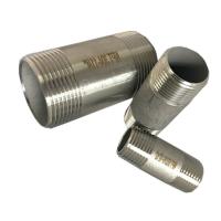 China Long Barrel Welded Carbon Steel Nipples With NPT Threaded End for sale