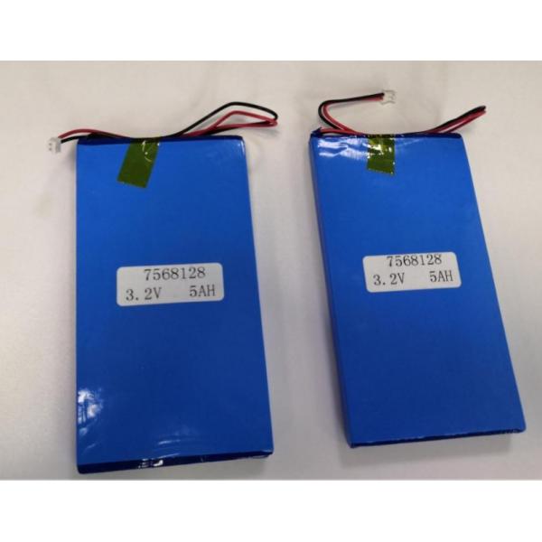 Quality 3.2 Volt 5Ah UPS LiFePO4 Battery Lithium Ion Pouch Cell Deep Cycle for sale