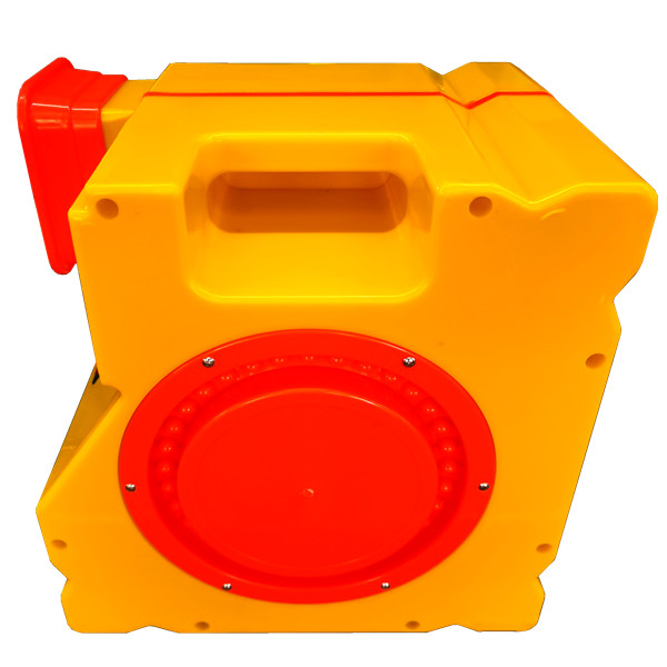 Quality 950W Small Size Strong Inflatable Bounce House Blower Flame Retardant Plastic for sale