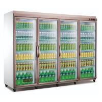 China 4 Doors Split Fridge And Freezer Upright Commercial Supermarket Refrigerator factory