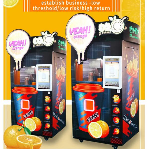 Quality Frozen Iced Fresh Juice Vending Machine Automatic Orange Apple Vending Machine for sale
