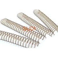 Quality Various Golden Pitch 2:1 1-1/4 Metal Spiral Binding Coils, Suitable For Notebook for sale
