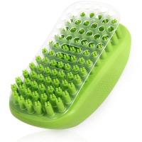 China Bath Soothing Dog Wash Scrubber Rubber PET Massage Brush For Long Short Hair factory