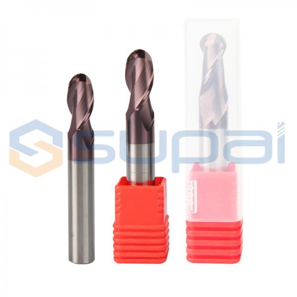 Quality Carbon Steel Ball Nose End Mill For High Speed Cutting 2-8 Flutes for sale