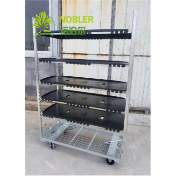 Quality Danish Trolley Flower Hand Trolley Plastic Shelf Supermarket Exclusive Use for sale