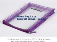 China Pvc Makeup Cosmetic Bag Resealable PVC Slider Zip Poly CPE Material, makeup mini clear PVC cosmetic bag factory