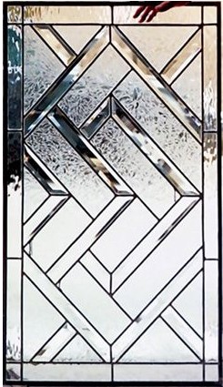 Quality Make Your Own Triple Glazed Door and window Leaded Glass Beveled Glass Panels for sale