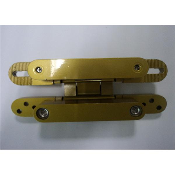 Quality Chrome Painted / Gold Painted 3D Adjustable Concealed Hinge 135x18x21 mm for sale