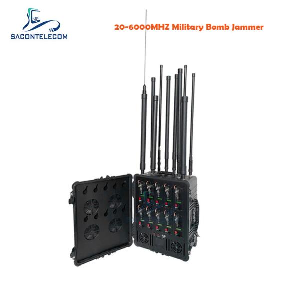 Quality 1350w Military DDS Convoy Bomb Jammer 20 Bands 20-6000mhz for sale