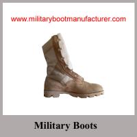 China Wholesale China Made Full Grain Cow Suede Military Desert DMS Boot for sale