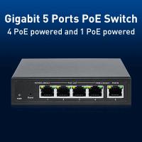 Quality 5 Port Unmanaged PoE Switch With Port Trunking Support IEEE 802.3bt Network for sale