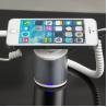 China COMER clip mobile phone charger display stands with alarm sensor and charging cord factory