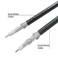 China FEP Insulation Plenum RG6 Coaxial Cable Quad Shield CMP PVC Swept to 3GHZ for sale